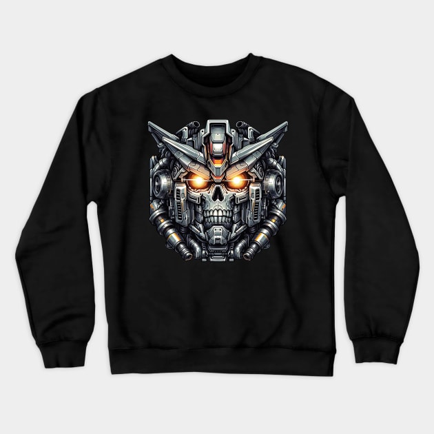 Biomech Skull S01 D47 Crewneck Sweatshirt by Houerd